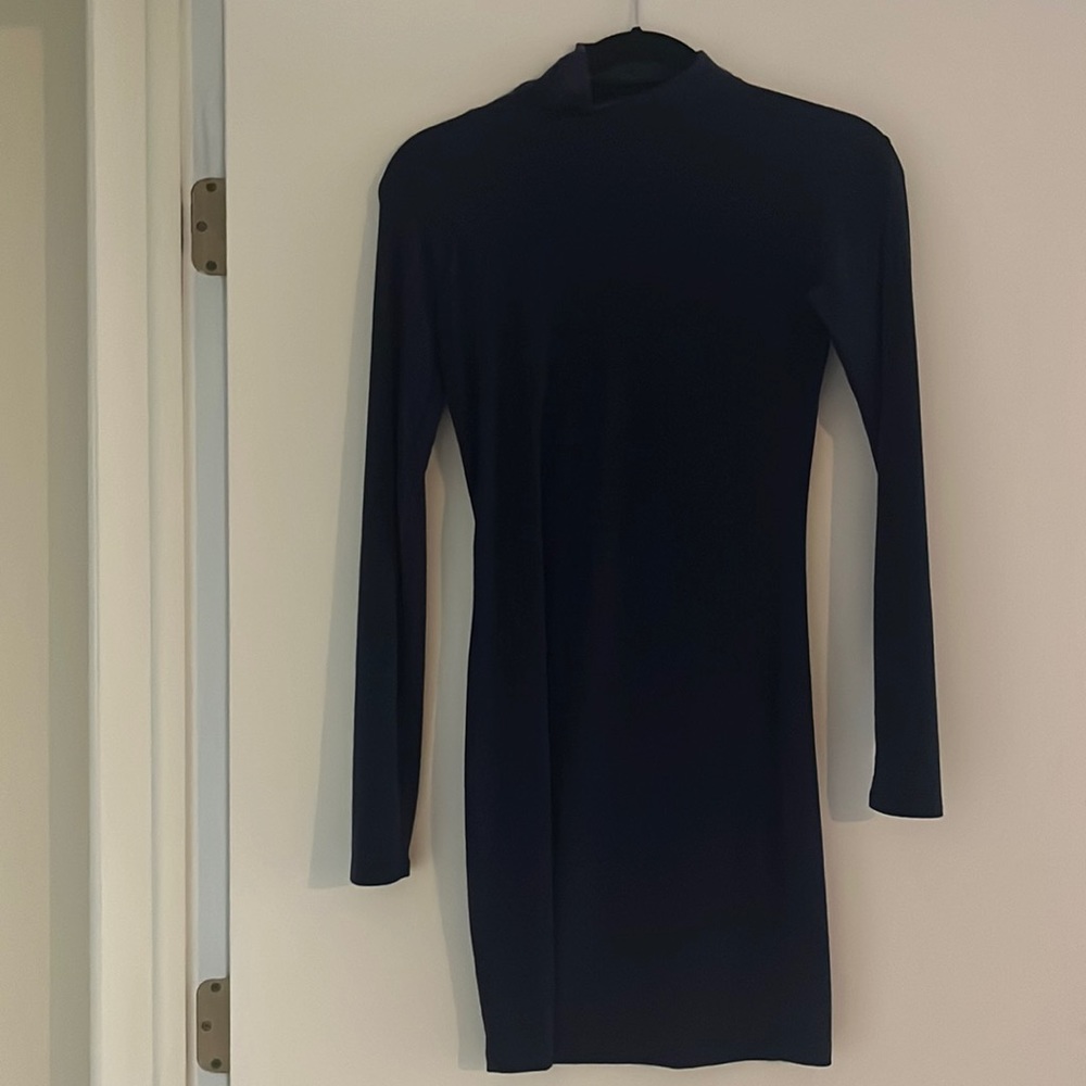 Navy blue sweeter dress